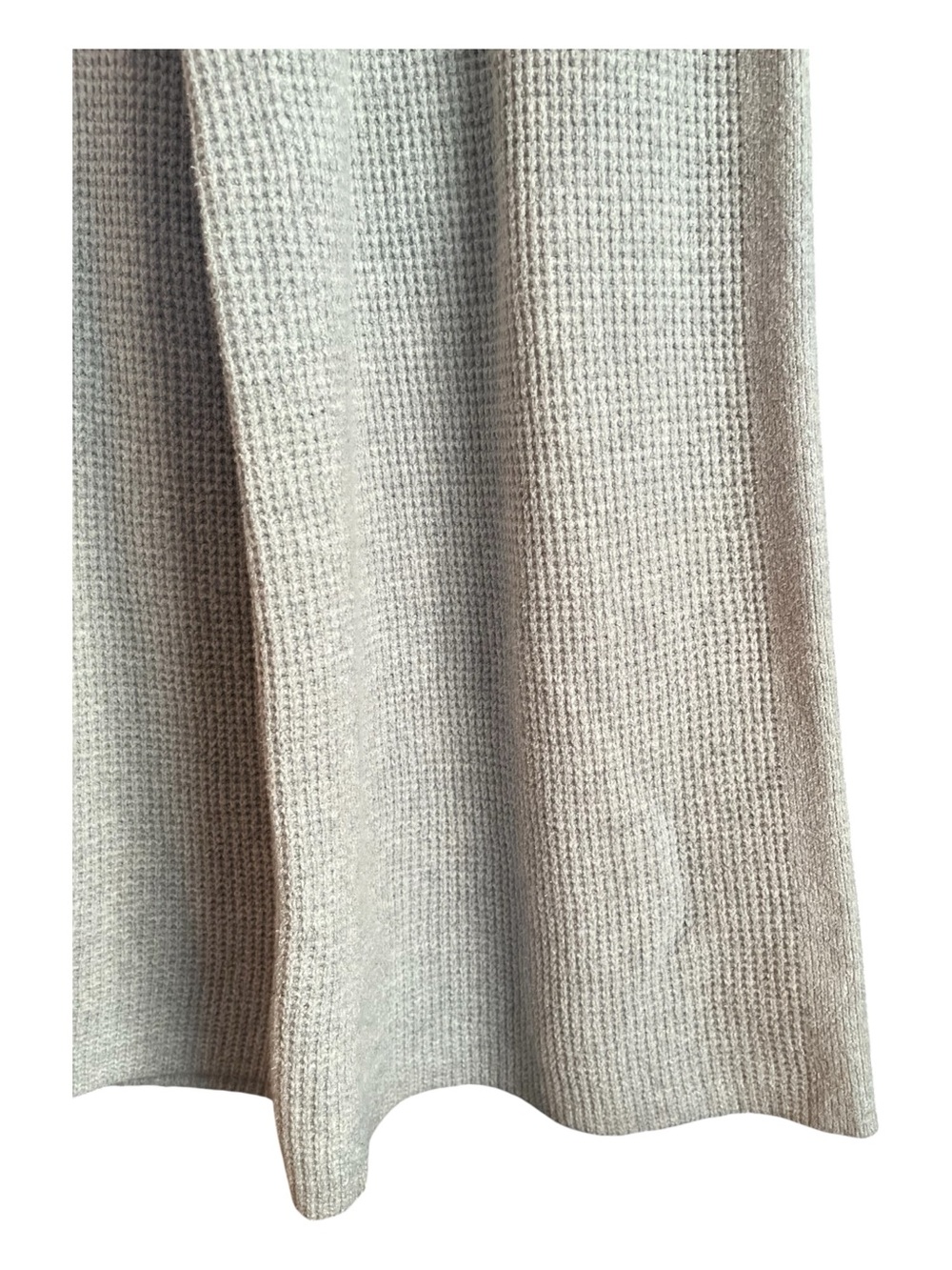 Aerie Cozy Up Waffle Knit Skater Pants Oversized Loungewear Heather Gray Large - Picture 4 of 13